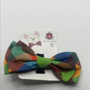 Multicolor Bow Tie for pets Huxley & Kent‎ size small MUST BUNDLE